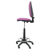 Taburete de oficina Piqueras y Crespo Ayna Similpiel - Ref. fabricante T04CPSPAM - Morado