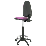 Taburete de oficina Piqueras y Crespo Ayna Similpiel - Ref. fabricante T04CPSPAM - Morado