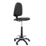 Taburete de oficina Piqueras y Crespo Ayna Similpiel - Ref. fabricante T04CPSPAM - Negro