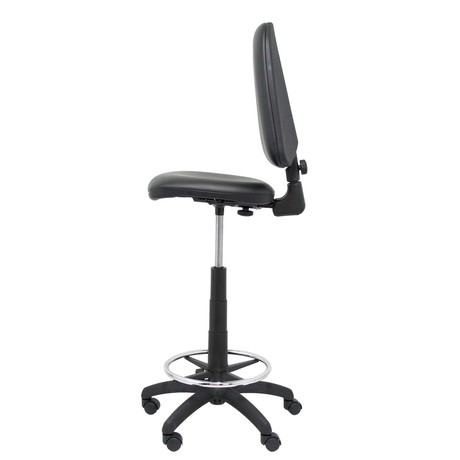Taburete de oficina Piqueras y Crespo Ayna Similpiel - Ref. fabricante T04CPSPAM - Negro