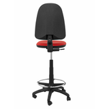 Taburete de oficina Piqueras y Crespo Ayna Similpiel - Ref. fabricante T04CPSPAM - Rojo