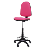Taburete de oficina Piqueras y Crespo Ayna Similpiel - Ref. fabricante T04CPSPAM - Rosa