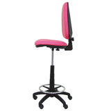 Taburete de oficina Piqueras y Crespo Ayna Similpiel - Ref. fabricante T04CPSPAM - Rosa