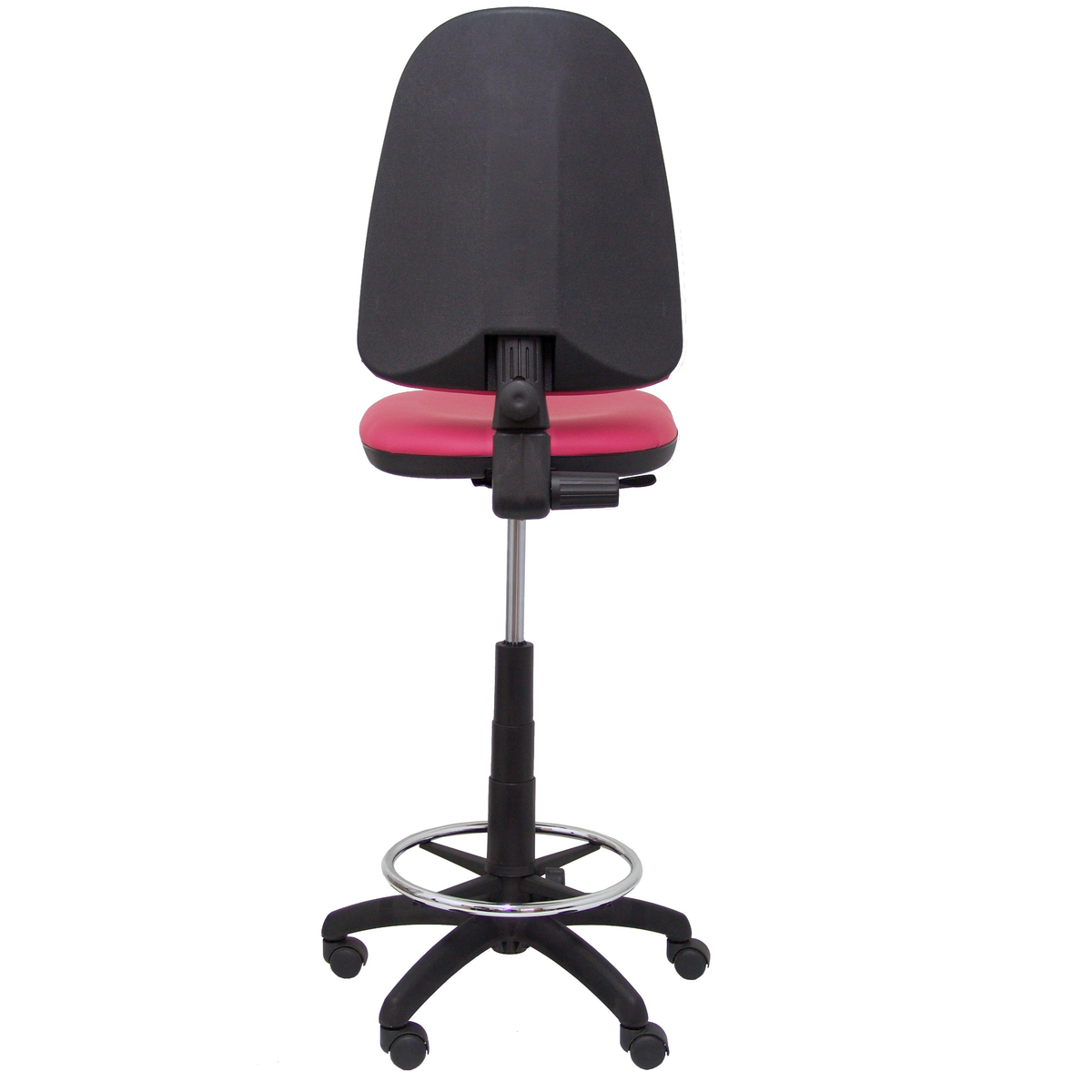 Taburete de oficina Piqueras y Crespo Ayna Similpiel - Ref. fabricante T04CPSPAM - Rosa