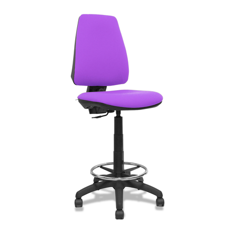 Taburete de oficina Piqueras y Crespo Elche Bali - Contacto permanente - Colores - Lila