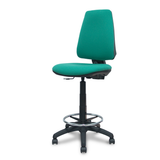 Taburete de oficina Piqueras y Crespo Elche Bali - Contacto permanente - Colores - Verde Esmeralda
