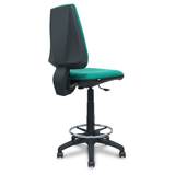 Taburete de oficina Piqueras y Crespo Elche Bali - Contacto permanente - Colores - Verde Esmeralda