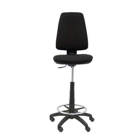 Taburete de oficina Piqueras y Crespo Elche Bali - Contacto permanente - Tonos neutros - Negro