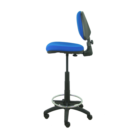 Taburete de oficina Piqueras y Crespo Isso Bali - Contacto - Ref. fabricante T12CPB100RN - Azul