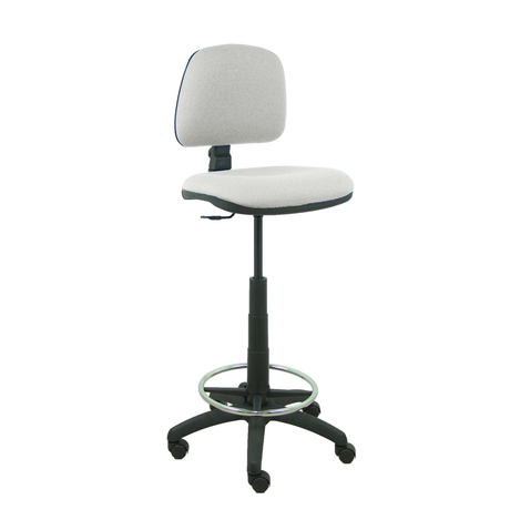 Taburete de oficina Piqueras y Crespo Isso Bali - Contacto - Ref. fabricante T12CPB100RN - Gris Claro