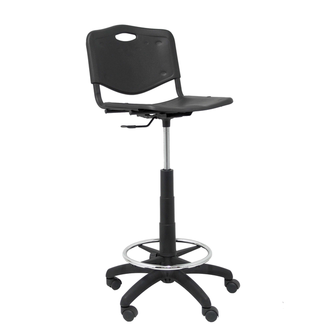 Taburete de oficina Piqueras y Crespo Robledo Pvc - Negro
