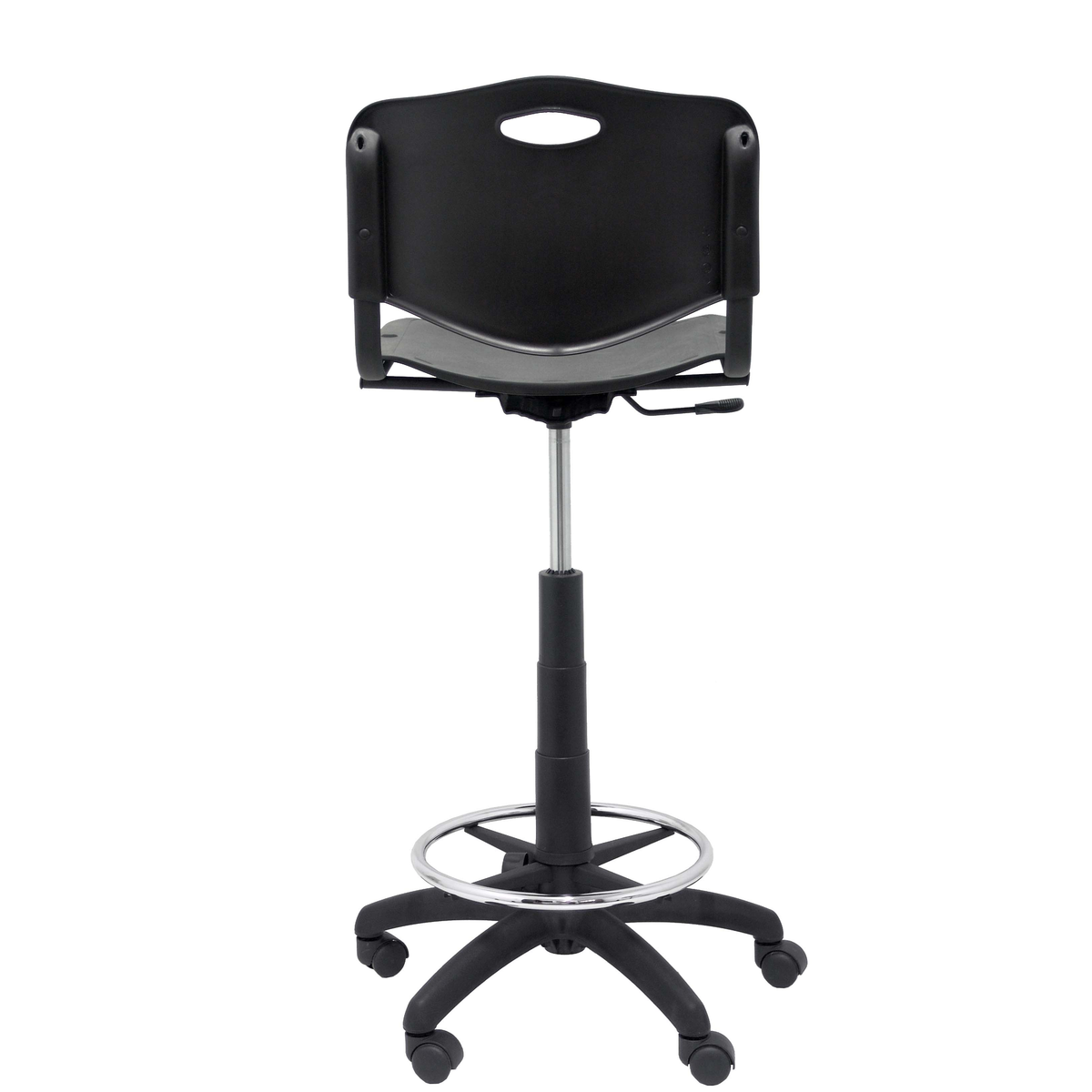 Taburete de oficina Piqueras y Crespo Robledo Pvc - Negro