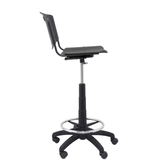 Taburete de oficina Piqueras y Crespo Robledo Pvc - Negro