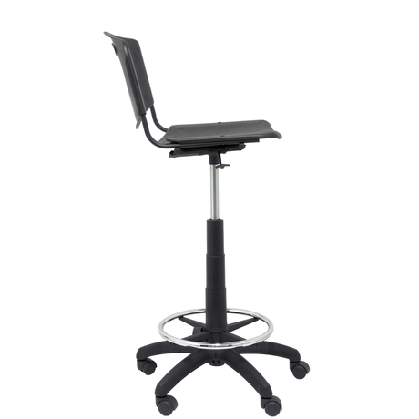 Taburete de oficina Piqueras y Crespo Robledo Pvc - Negro