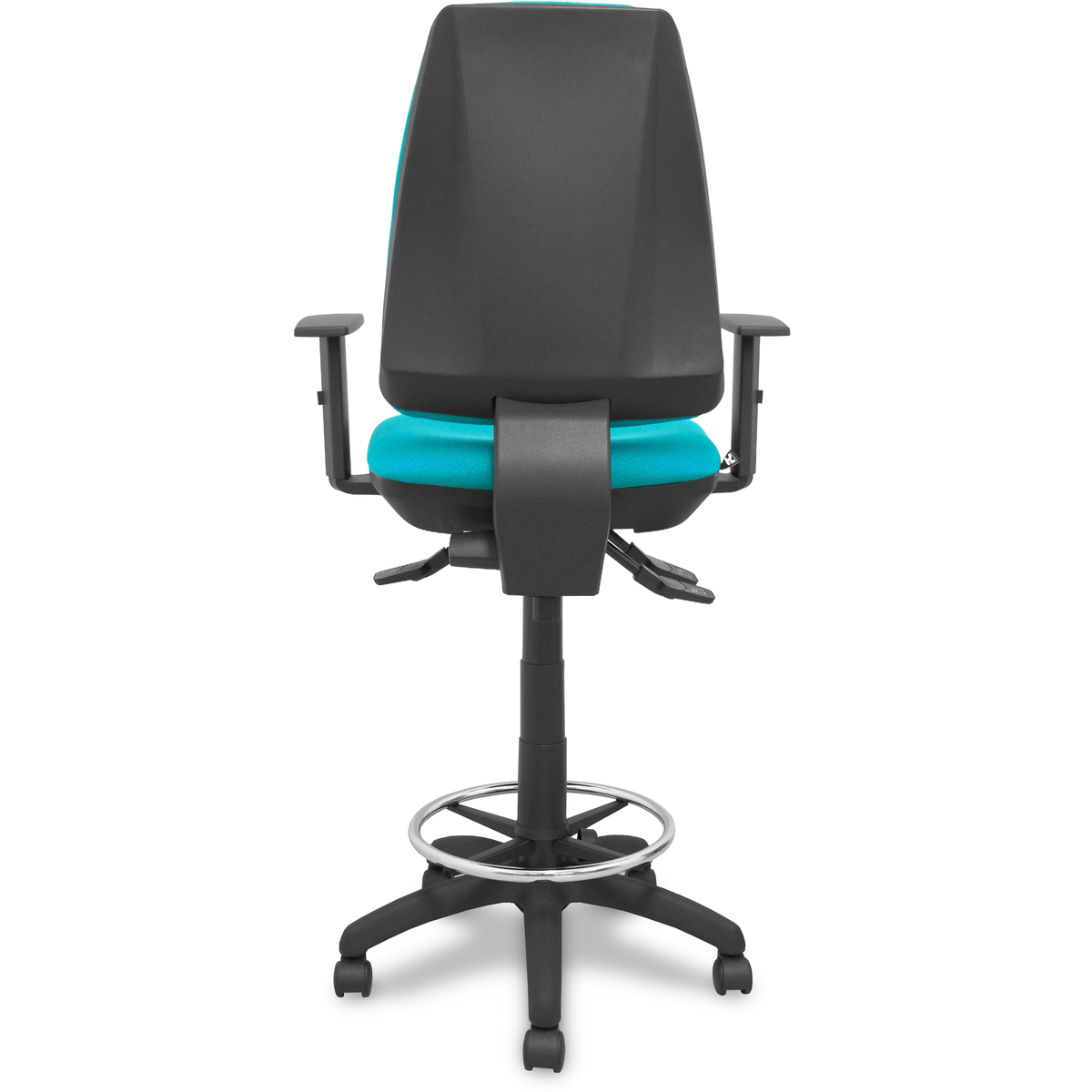 Taburete de oficina Piqueras y Crespo Taburete Elche S Bali - Ref. fabricante T14ASB39B10RN - Verde / Turquesa