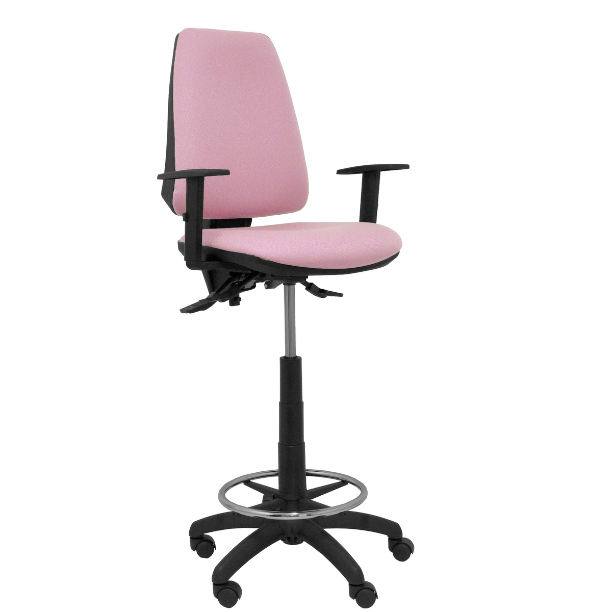 Taburete de oficina Piqueras y Crespo Taburete Elche S Bali - Ref. fabricante T14ASB100B10RN - Rosa