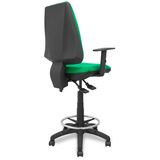 Taburete de oficina Piqueras y Crespo Taburete Elche S Bali - Ref. fabricante T14ASB100B10RN - Verde