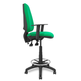 Taburete de oficina Piqueras y Crespo Taburete Elche S Bali - Ref. fabricante T14ASB100B10RN - Verde