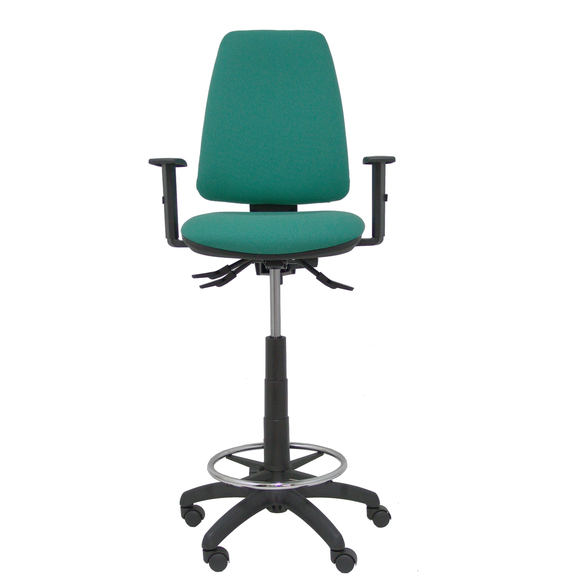 Taburete de oficina Piqueras y Crespo Taburete Elche S Bali - Ref. fabricante T14ASB100B10RN - Verde Esmeralda