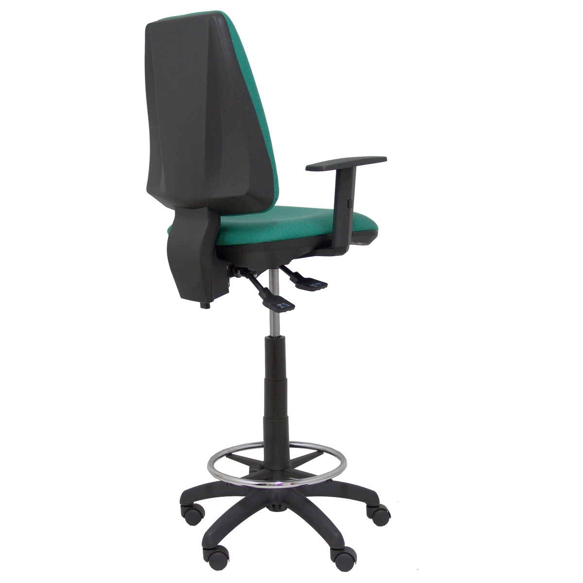 Taburete de oficina Piqueras y Crespo Taburete Elche S Bali - Ref. fabricante T14ASB100B10RN - Verde Esmeralda