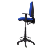 Taburete de oficina Piqueras y Crespo Taburete Elche S Bali - Brazos regulables · Ruedas parquet - Azul