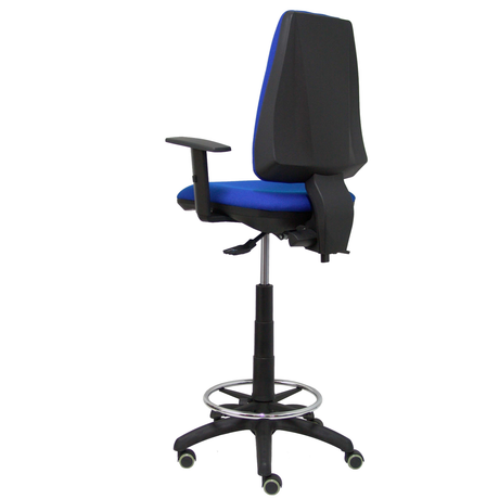 Taburete de oficina Piqueras y Crespo Taburete Elche S Bali - Brazos regulables · Ruedas parquet - Azul