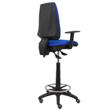 Taburete de oficina Piqueras y Crespo Taburete Elche S Bali - Brazos regulables · Ruedas parquet - Azul