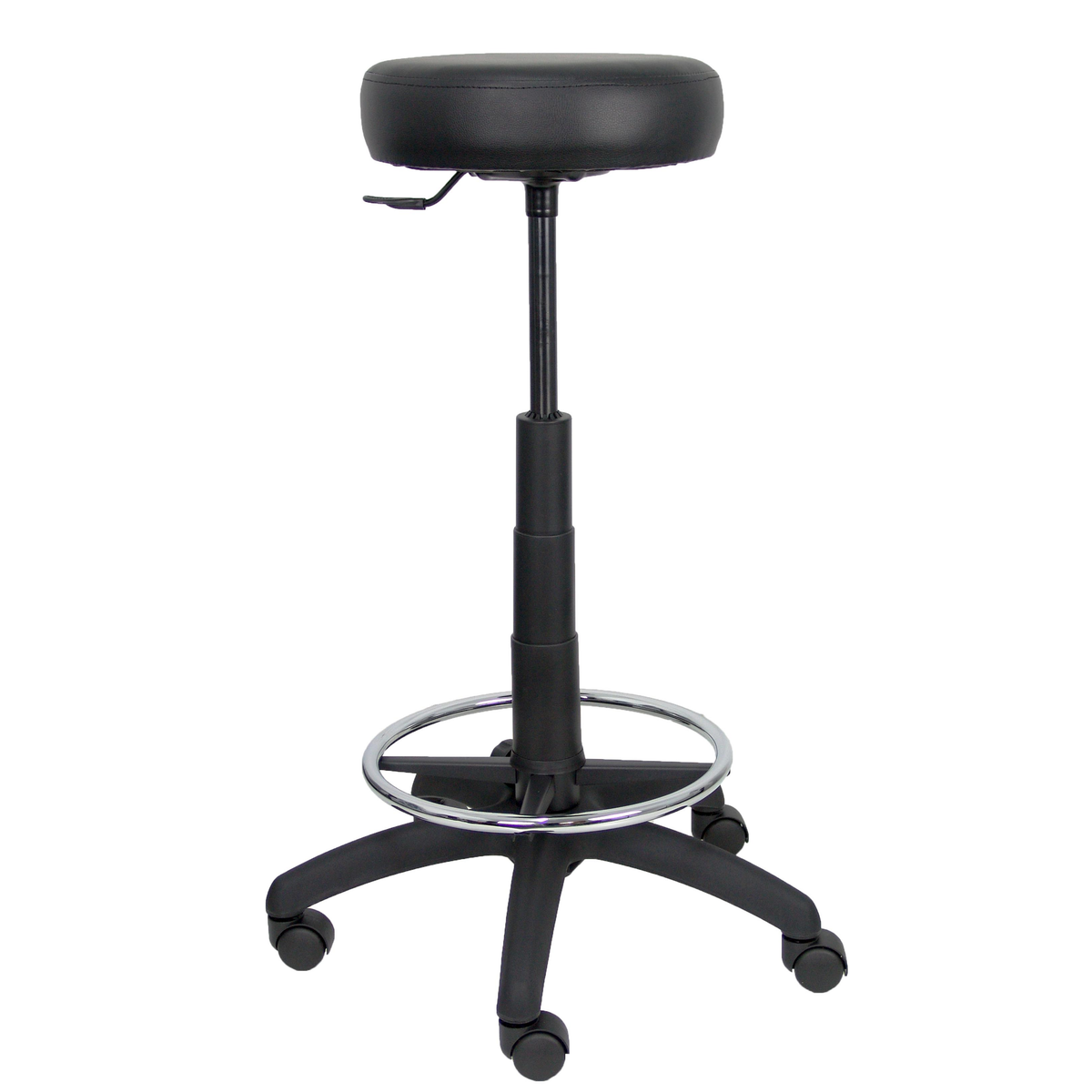 Taburete de oficina Piqueras y Crespo Tolosa Similpiel - Ref. fabricante T10SPNE - Negro