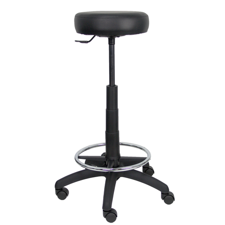 Taburete de oficina Piqueras y Crespo Tolosa Similpiel - Ref. fabricante T10SPNE - Negro