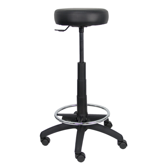 Taburete de oficina Piqueras y Crespo Tolosa Similpiel - Ref. fabricante T10SPNE - Negro