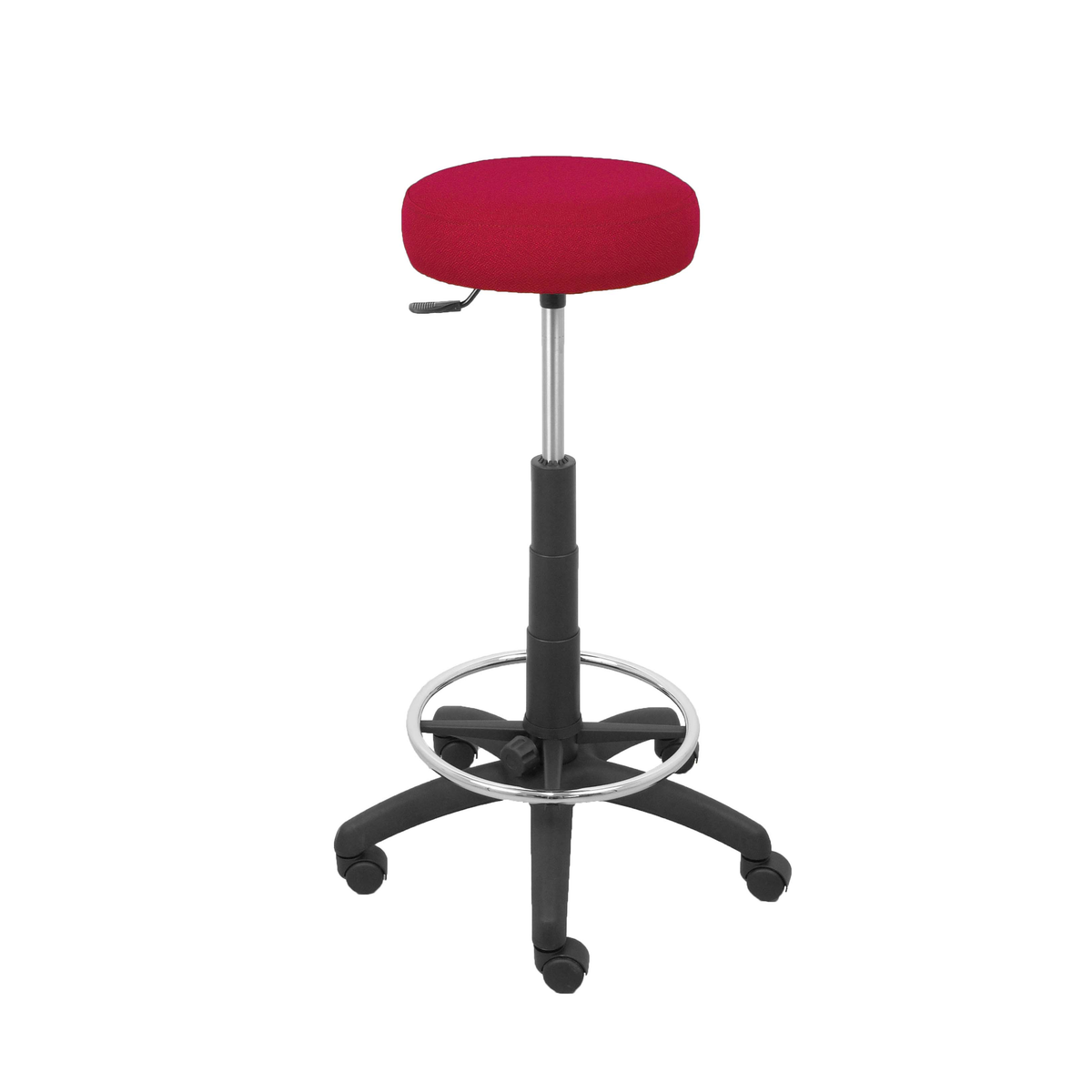 Taburete de oficina Piqueras y Crespo Tolosa Bali - Ref. fabricante T10GB10 - Granate