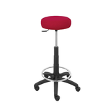Taburete de oficina Piqueras y Crespo Tolosa Bali - Ref. fabricante T10GB10 - Granate