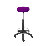 Taburete de oficina Piqueras y Crespo Tolosa Bali - Ref. fabricante T10GB10 - Morado