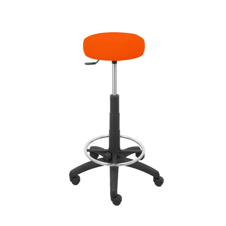 Taburete de oficina Piqueras y Crespo Tolosa Bali - Ref. fabricante T10GB10 - Naranja Oscuro