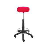 Taburete de oficina Piqueras y Crespo Tolosa Bali - Ref. fabricante T10GB10 - Rojo