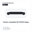 Tambor compatible HP CF257A Negro