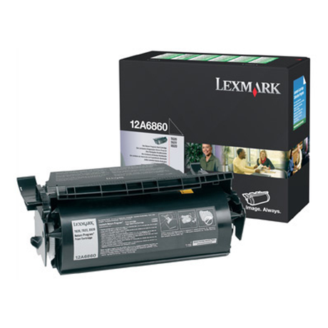 Tóner y unidad fotoconductora Lexmark 12A6860 Original Negro