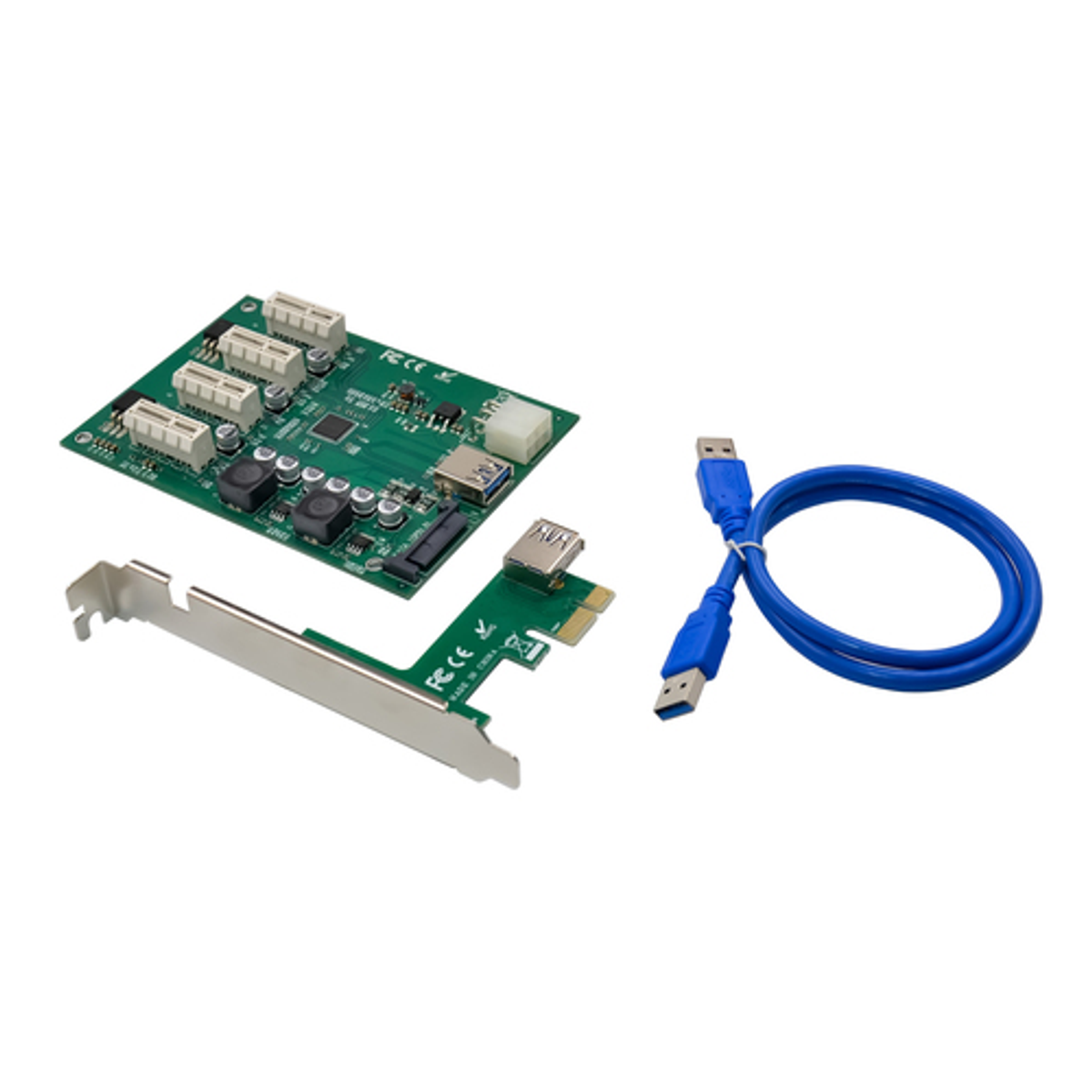 Tarjeta de expansión Conceptronic Puertos PCIex1 con alimentación SATA - vista 2