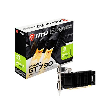 Tarjeta gráfica MSI GT 730K 2GB GDDR3 V1 HDMI DVI-D VGA LP