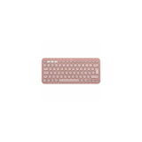 Teclado Logitech K380S inalámbrico español rojo, vista 3