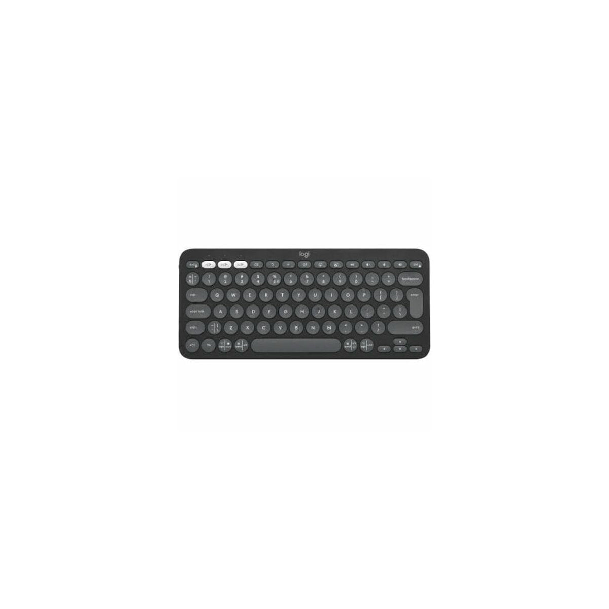 Teclado Logitech K380S inalámbrico inglés británico gris, vista 5