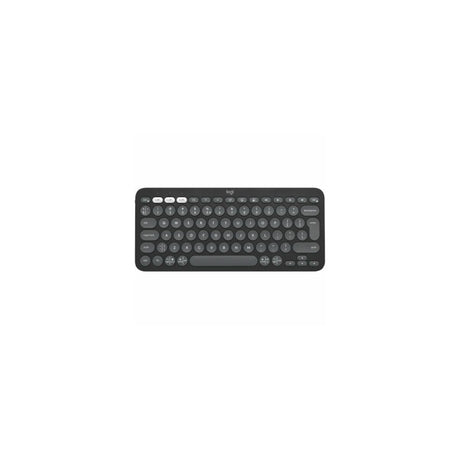 Teclado Logitech K380S inalámbrico inglés británico gris, vista 5