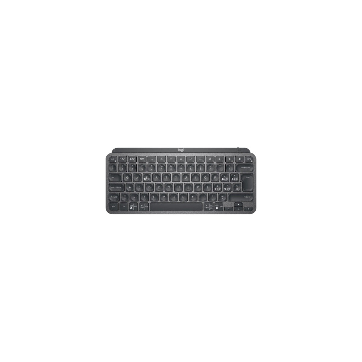 Teclado Logitech MX Keys Mini inalámbrico italiano grafito, vista principal