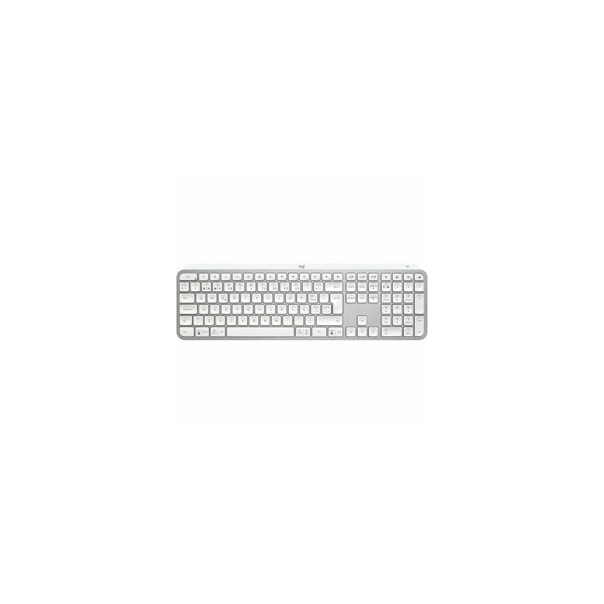 Teclado Logitech MX Keys S inalámbrico portugués gris, vista 2