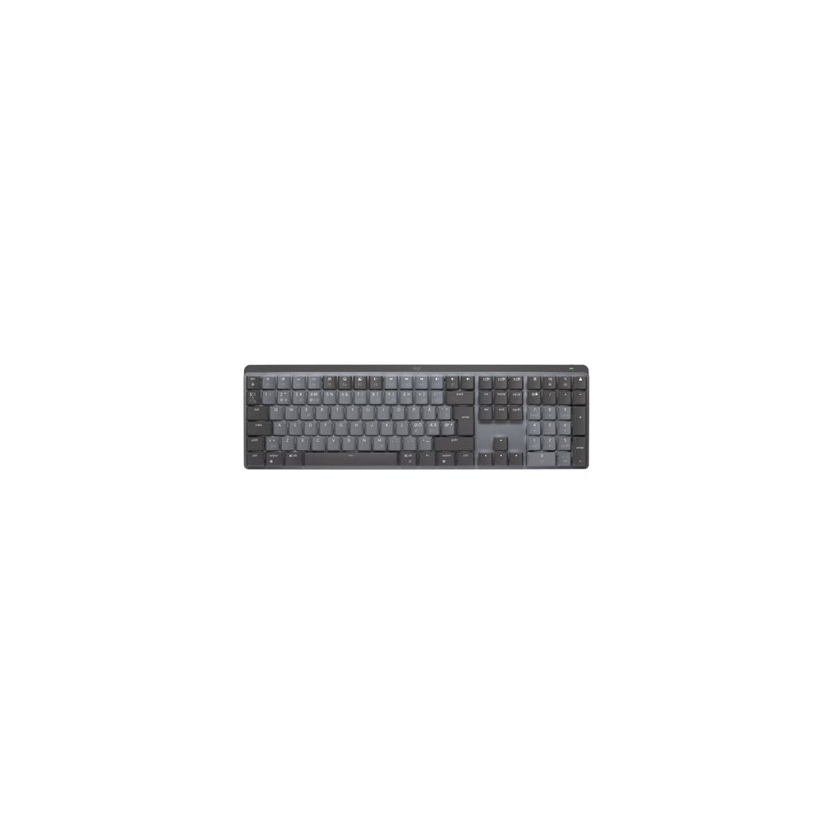 Teclado Logitech MX Mechanical inglés estadounidense grafito, vista 2