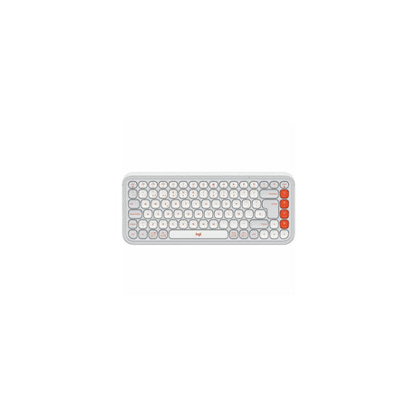 Teclado Logitech POP Icon Keys inalámbrico español blanco roto, vista 2
