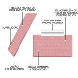 Teclado para tablet Logitech 920-010043 Rosa - vista 10