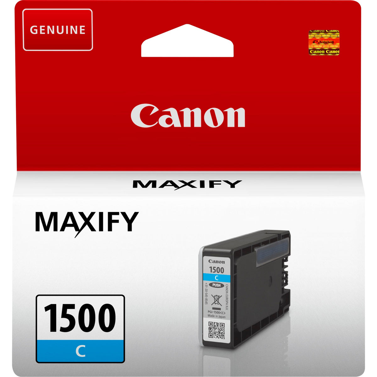 Cartucho de tinta Canon PGI-1500C cian original 9229B001