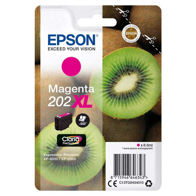 Tinta Epson 202XL Magenta Original - SKU C13T02H34010