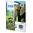 Cartucho de tinta Epson 24XL cian claro original.